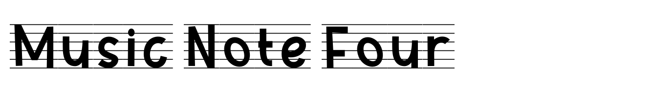 Music Note Four